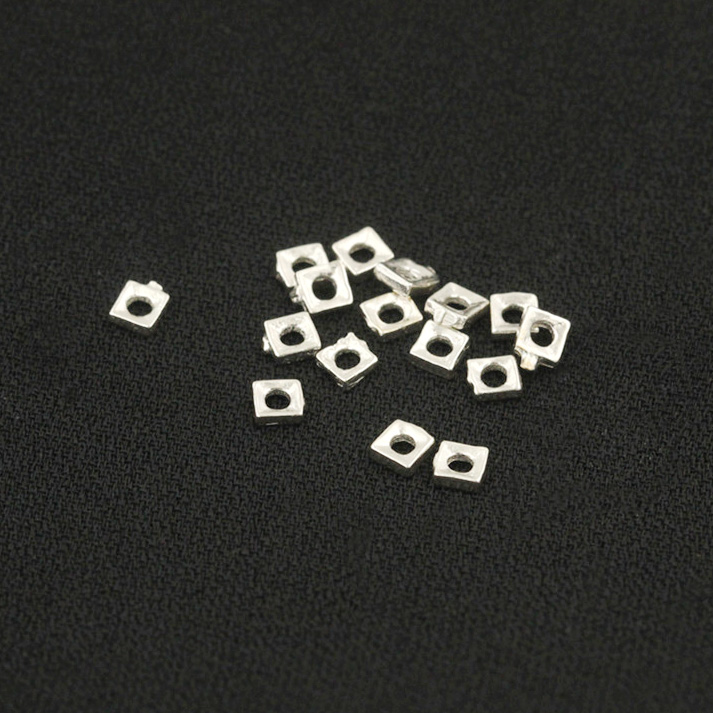925 Sterling Silver Square Spacer