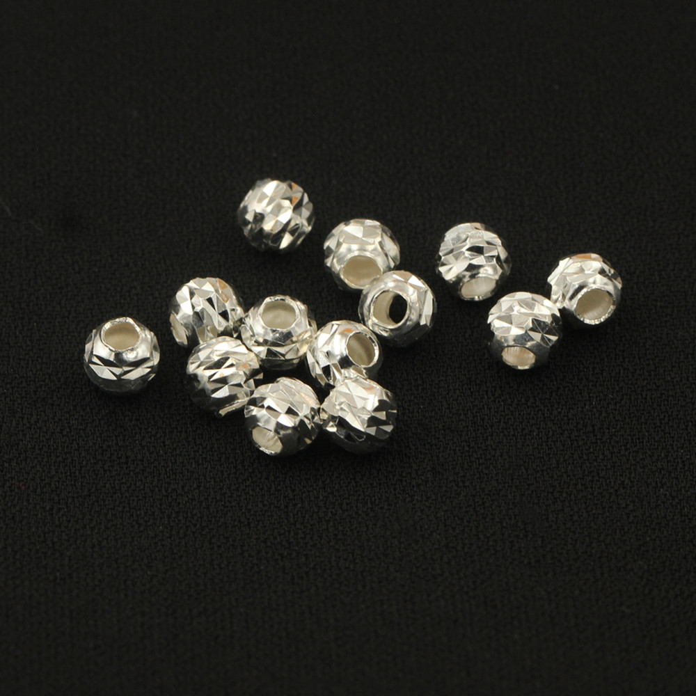 925 Sterling Silver Mirror Beads Spacer