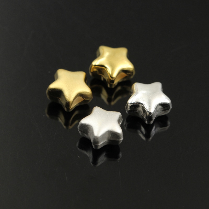  S925 Silver Bead Star Spacer