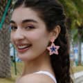 Ethnic Creative Seed Beads Earrings Bohemian Blue White Red Three Colors Stars 2