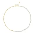 Genuine Pearl Beads Necklace Chain 925 Silver Freshwater Collar 1