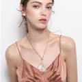 Adjustable Simple Baroque Natural Freshwater Pearl Double Pendant S925 Sterling Silver Necklace 3