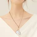 Adjustable Simple Baroque Natural Freshwater Pearl Double Pendant S925 Sterling Silver Necklace 4