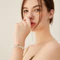 Freshwater Pearl Bracelet 925 Silver Luxury Adjustable Genuine Pearl 2