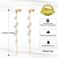 Handmade Branch Tassel Earrings 925 Silver 14K Gold Plated Real Cultured Pearl Earrings 3