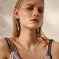 Minimalist 925 Sterling Silver 14K Gold Vermeil Plated Irregular Freshwater Pearl Choker Necklace 2
