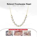 Trendy Freshwater Baroque Pearls Pearl Beads Adjustable 925 Sterling Silver Necklace 2