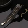 Luxury 14K Gold Plated Pearl 925 Sterling Silver Baroque Freshwater Pearls Necklace 1
