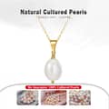 Luxury 14K Gold Plated Pearl 925 Sterling Silver Baroque Freshwater Pearls Necklace 6