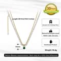 Gold Layered Pearl Necklace, 925 Sterling Silver 4