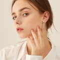 925 Silver 14K Gold Plated Freshwater Pearl Drop Earrings Trendy Stud 4