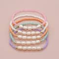 Solid Color Bead Natural Freshwater Pearl Bracelet 2