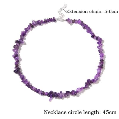 INS Style Natural Stone Handmade Necklace Irregular Stone Neck Chain detail 5