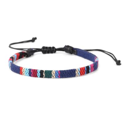 Vintage Style Handmade Woven Bracelet Colorful Design detail 5