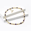 Pearl Necklace Natural Stone Waterproof Pearl Beaded Choker 2