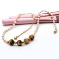 Pearl Necklace Natural Freshwater Pearl Stone Waterproof Gemstone Beaded 5