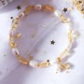 Natural Freshwater Pearl Yellow Crystal Waterproof Bracelet 2
