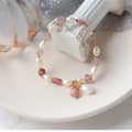 Natural Freshwater Pearl Yellow Crystal Waterproof Bracelet 4