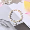 Natural Freshwater Pearl Yellow Crystal Waterproof Bracelet 5