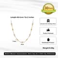 14K Gold Plated Chunky 925 Sterling Silver Link Chain Freshwater Pearl Beads Necklace 4