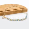 Beaded Necklace Natural Stone Waterproof Stainless Steel Chain Neck Chain 5