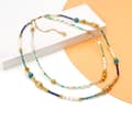 Pearl Necklace Natural Stone Freshwater Pearl Stainless Steel Beads Waterproof 4
