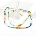 Pearl Necklace Natural Stone Freshwater Pearl Stainless Steel Beads Waterproof 6
