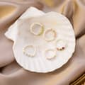 Natural Freshwater Pearl Crystal Waterproof Stainless Steel Beads Ring 2
