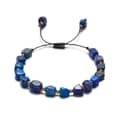 Irregular Stone Stainless Steel Beads Adjustable Beaded Waterproof Bracelet 1