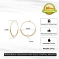 925 Silver Hypoallergenic Hoop Earrings with Freshwater Pearl Gold Plated Simple Silver Hoop Huggie 5