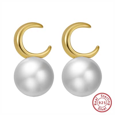 7.5-8mm Natural Freshwater Pearl 925 Sterling Silver Earrings detail 6