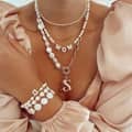 Beaded Necklace Natural Freshwater Pearl Shell Love Pendant Waterproof Stainless Steel Bead 5