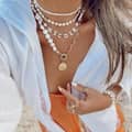 Beaded Necklace Natural Freshwater Pearl Shell Love Pendant Waterproof Stainless Steel Bead 6