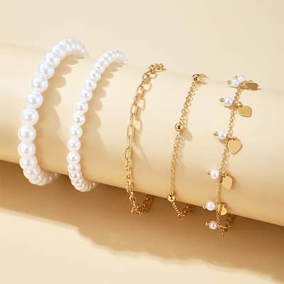 S925 Sterling Silver Chain Freshwater Pearl Bracelet detail 2