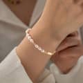 S925 Sterling Silver Chain Freshwater Pearl Bracelet 3