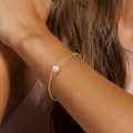 S925 Sterling Silver Chain Freshwater Pearl Bracelet 5