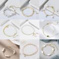 S925 Sterling Silver Chain Freshwater Pearl Bracelet 6