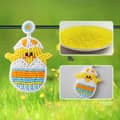 Handwoven Rice Bead Earrings Easter Egg Chick Series 2