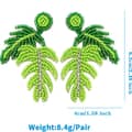 Bohemian Hand-Woven Seed Earrings Summer Turtle Leaf Series Long Tassel 6