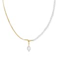 925 Sterling Silver Baroque Freshwater Pearl Necklace 1