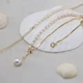 925 Sterling Silver Baroque Freshwater Pearl Necklace 2