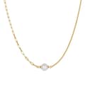 Pearl Choker Necklace Freshwater Pearl Pendant Dainty 925 Sterling Silver Chain 1