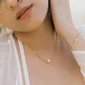 Pearl Choker Necklace Freshwater Pearl Pendant Dainty 925 Sterling Silver Chain 2