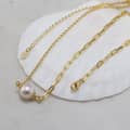 Pearl Choker Necklace Freshwater Pearl Pendant Dainty 925 Sterling Silver Chain 3