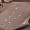925 Sterling Silver Zircon Heart Pendant Freshwater Pearl Heart Charm Necklace 4