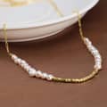 Light Luxury Niche 925 Sterling Silver Pearl Pendant Choker Design Necklace 1
