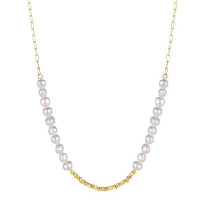 Light Luxury Niche 925 Sterling Silver Pearl Pendant Choker Design Necklace detail 2