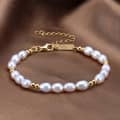 Design Vintage Pearl Bracelet Jewelry, Natural Pearl Adjustable Bracelet 1