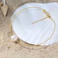 Dainty Freshwater Pearl Bracelet, 925 Sterling Silver 14K Natural Pearl 2