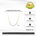 925 Sterling Silver 14K Gold Plated Collarbone Chain Natural Baroque Freshwater Pearl Necklace 5